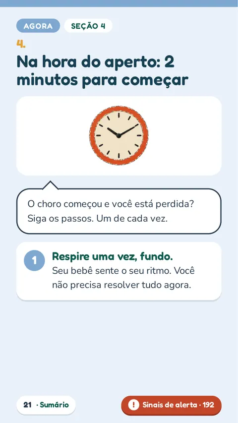 Na hora do aperto: 2 minutos pra começar